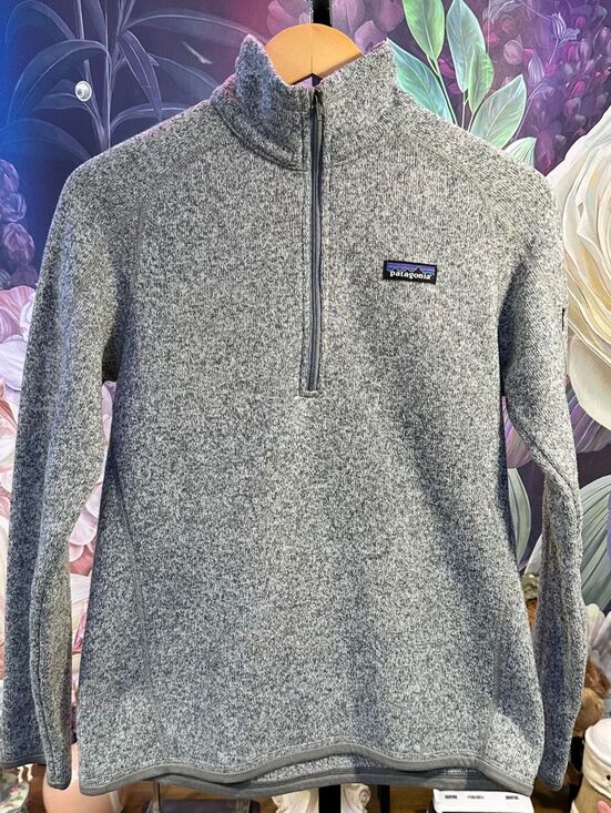 Patagonia Sweaters - Patagonia M Fleece Pullover Women's Gray Sweater Knit Quarter Zip Fleece Outdoor